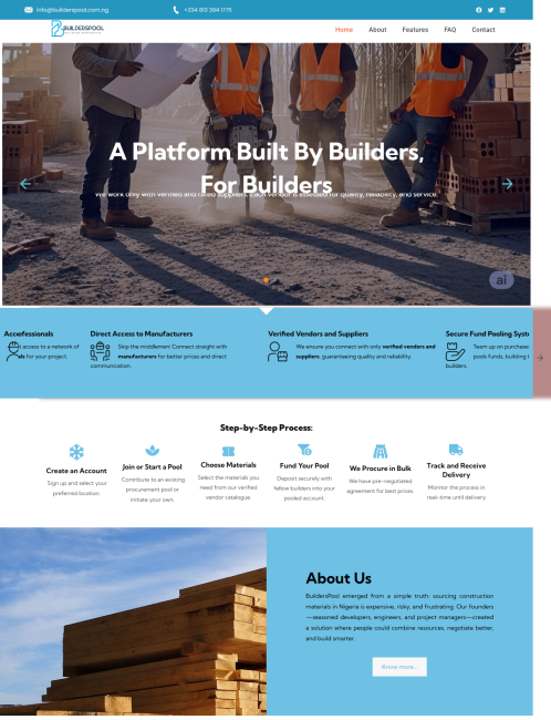 Builderspool Online Platform
