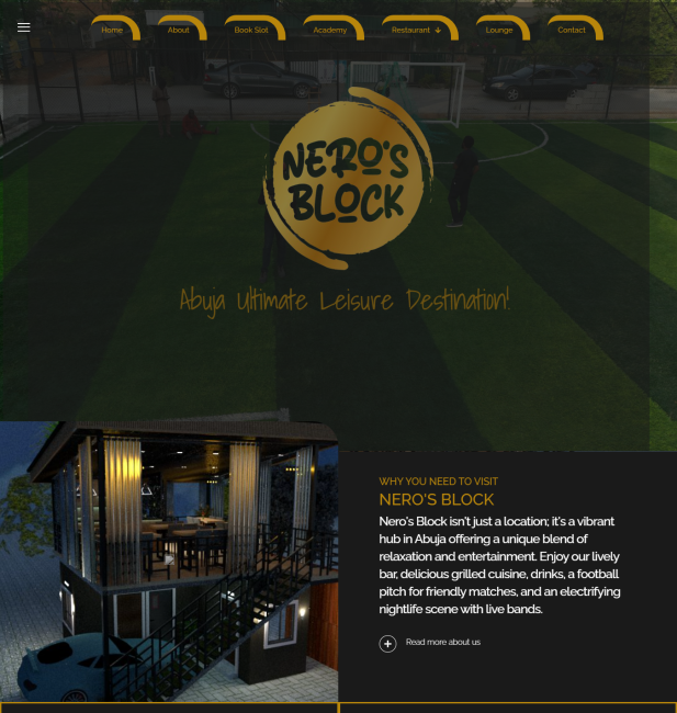 NERO’s BLOCK Website Design